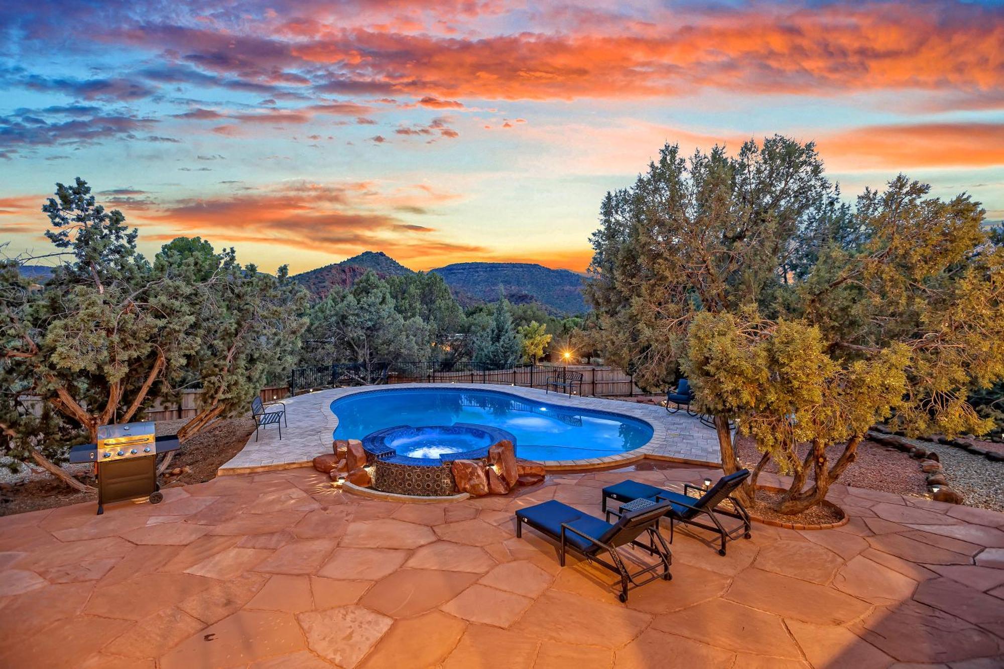 Sedona'S Paradise Found, Saltwater Pool And Hot Tub, Private Oasis! 외부 사진